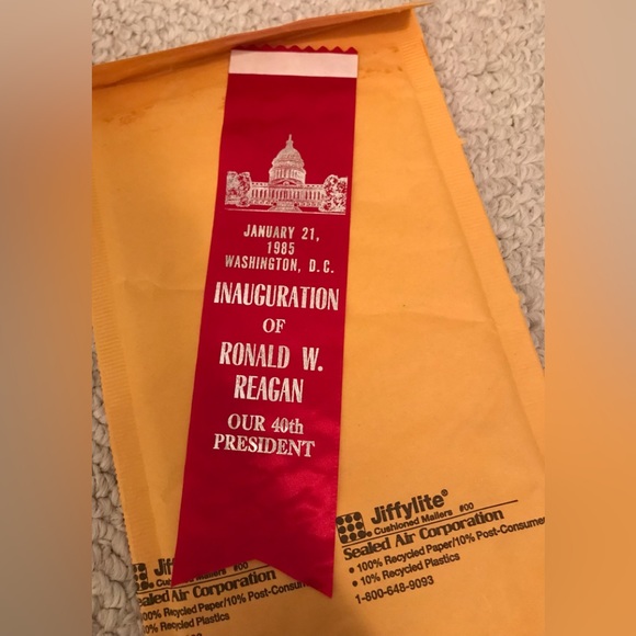 Ronald Reagan Inauguration ribbon 1985 - Picture 1 of 1